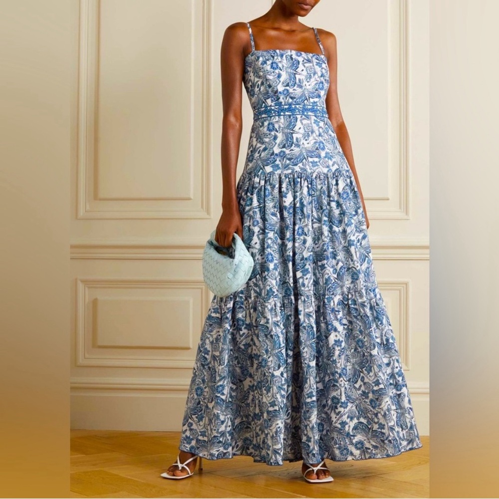 AGUA BY AGUA BENDITA Lima Libelulas Noche Maxi Dress